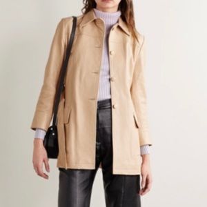 Vintage Cream Leather Jacket